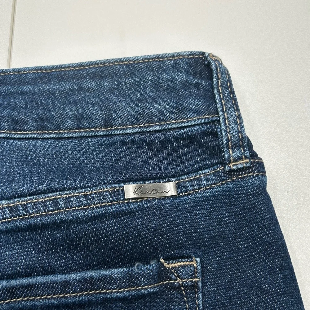 Kancan 90s Boyfriend‎ Jeans Size 14 Stretch Denim Whiskers Comfort Office 37x29